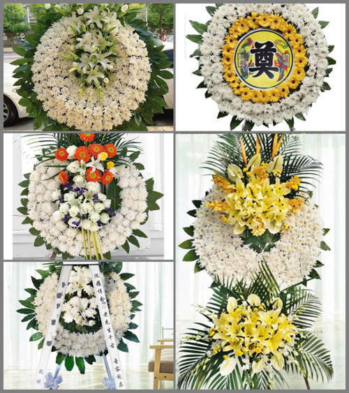 山东青岛胶州市杜村镇吕家大村花圈速递